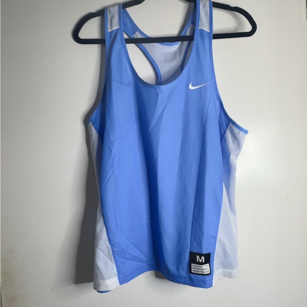 Reversible Nike blue and white tank top